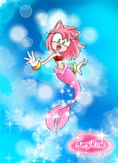 amy rose as a mermaid